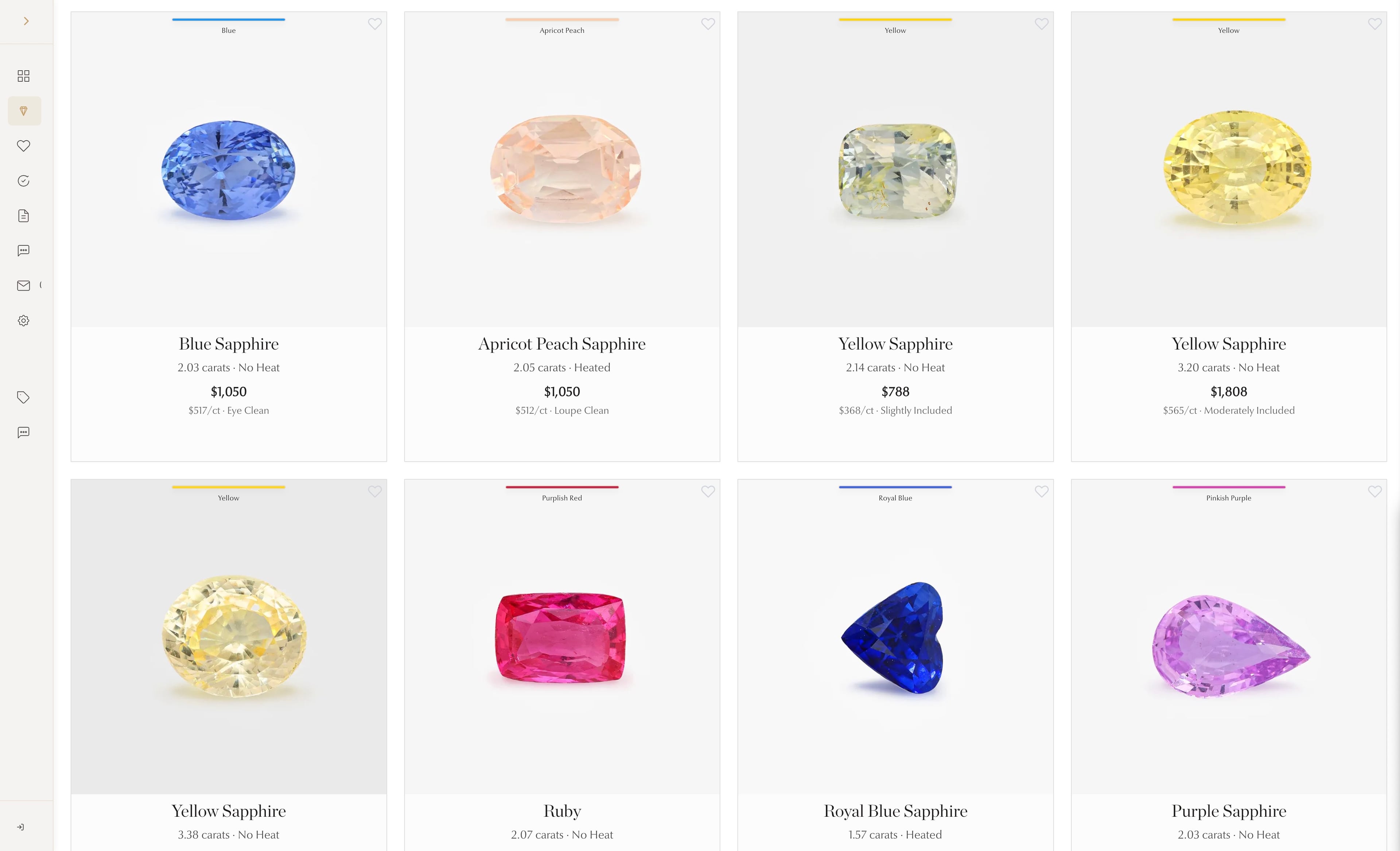 Dashboard d'achat direct Joalys