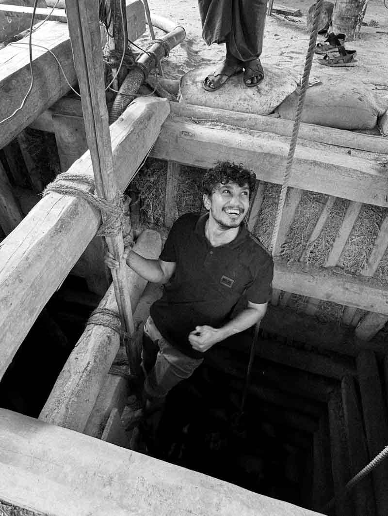 Gemstone mine in Sri Lanka