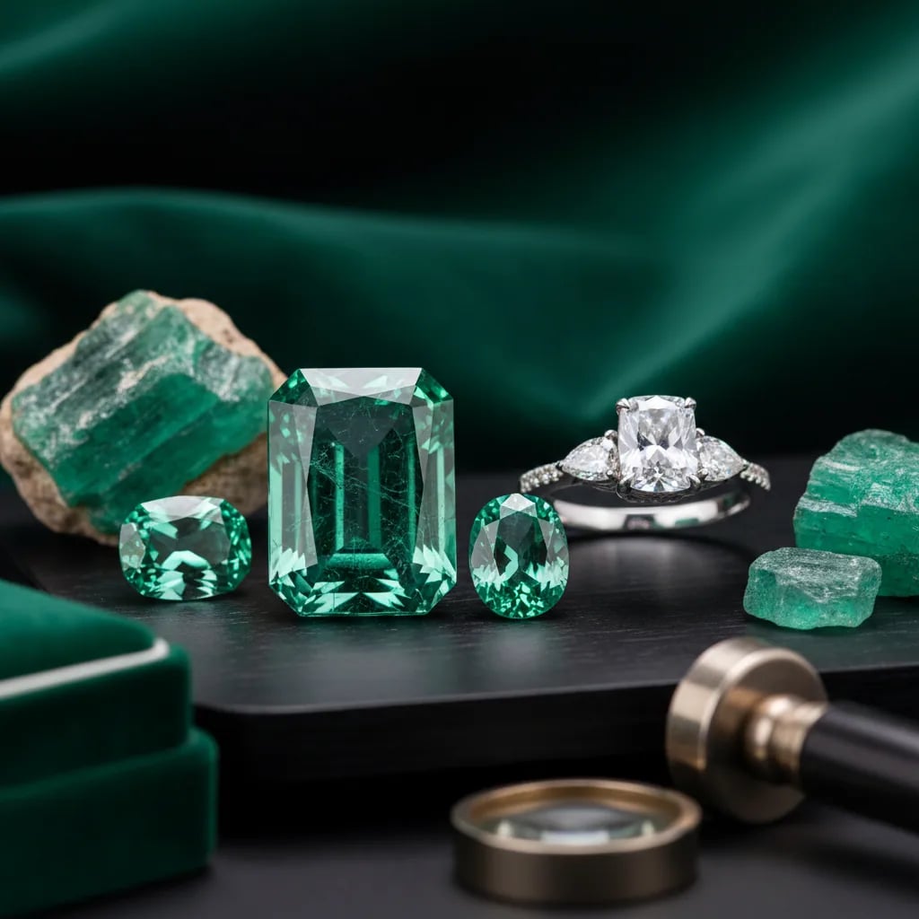 Why every emerald is treated, and what to ask before you buy — engagement ring with emerald stone