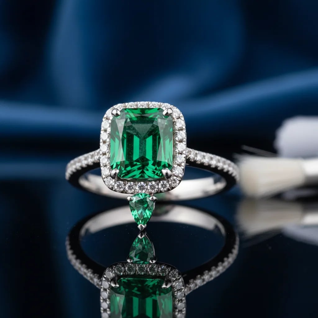 How do you care for an emerald engagement ring? — engagement ring with emerald stone