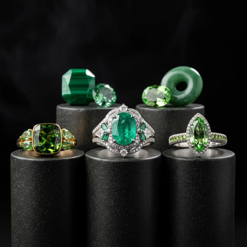 How Much Does a Green Gemstone Ring Cost? — green gemstone ring