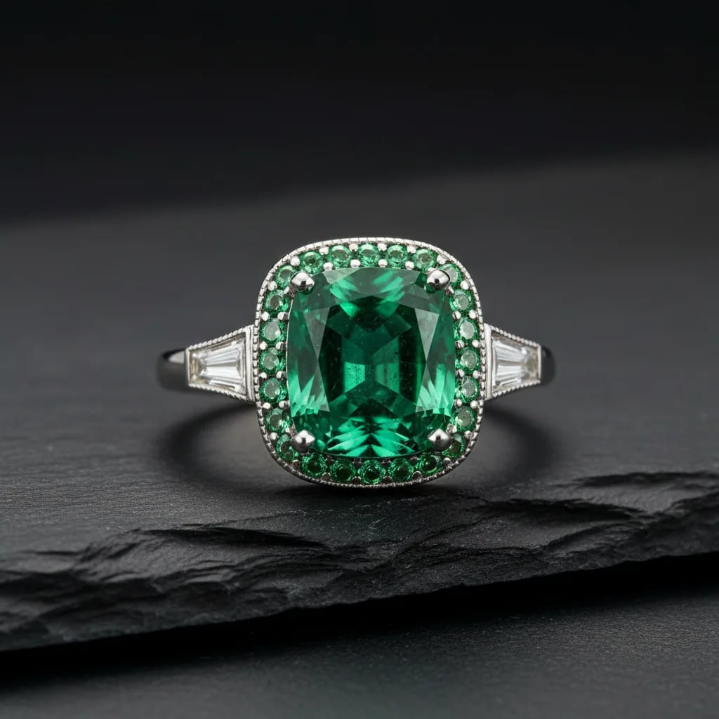 What Metal Works Best with Green Gemstones? — green gemstone ring