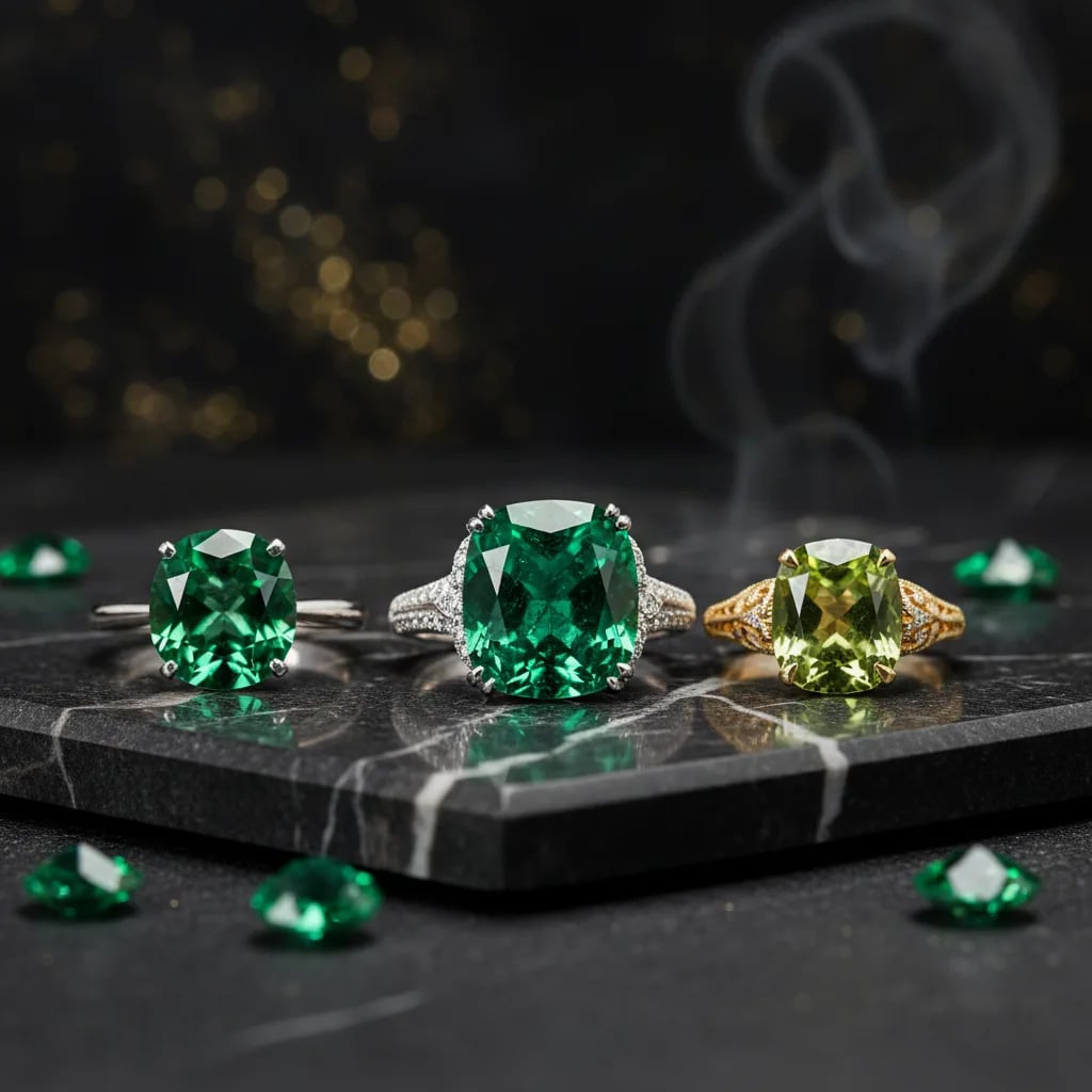 How to Spot a Fake Green Gemstone — green gemstone ring