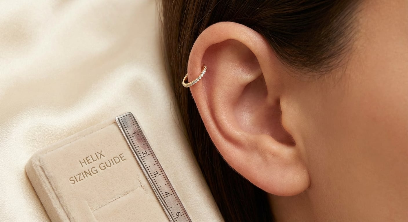 helix ear piercings jewelry - The Perfect Fit: Mastering Helix Jewelry Sizing (approx. 250 words)