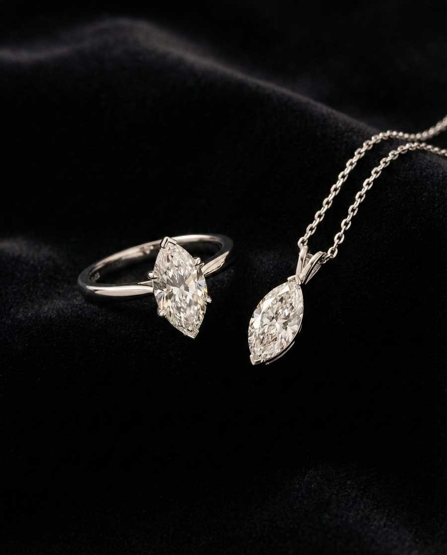 Бриллиант огранки маркиз