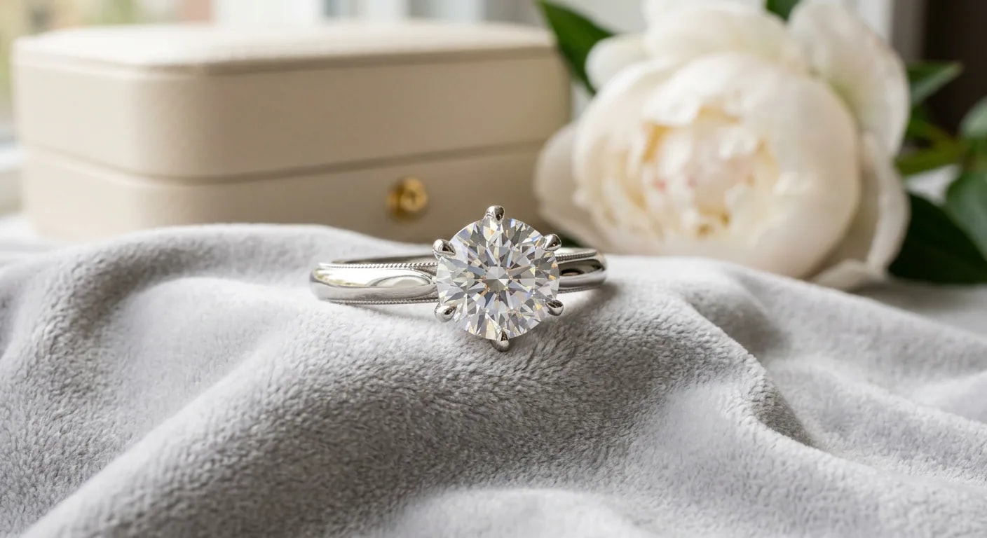 lab grown diamond ring