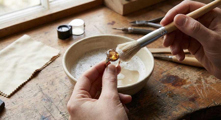 清洁帝王托帕石戒指