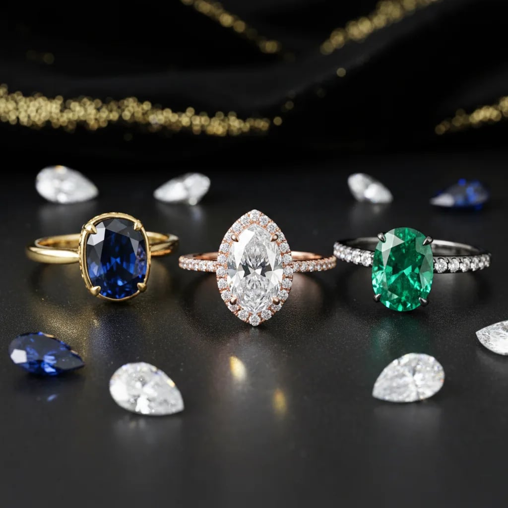 Joalys Stones and Bespoke Pear Rings — pear engagement ring gold