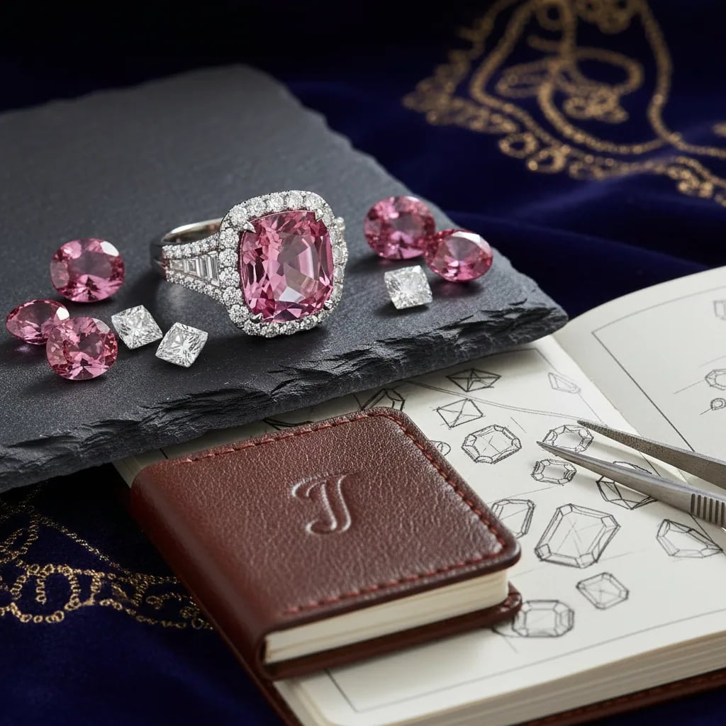 From the Joalys notebook: what Ratnapura taught us — pink sapphire ring with diamonds
