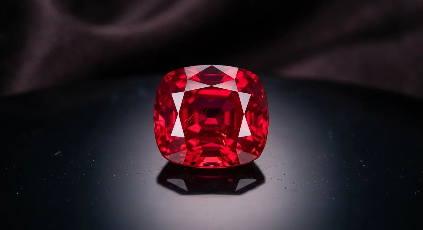 Loose ruby gemstones of varying quality, from vivid Pigeon Blood Burmese rubies to commercial-grade heated stones, JOALYS gemstone collection