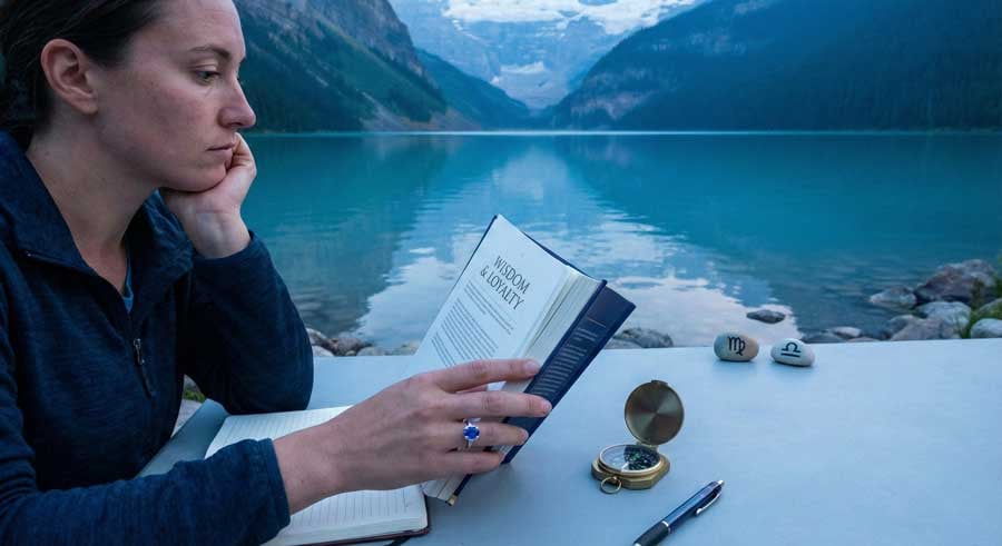 Сапфир отражает созерцательную мудрость и тихую преданность, определяющие ваш характер