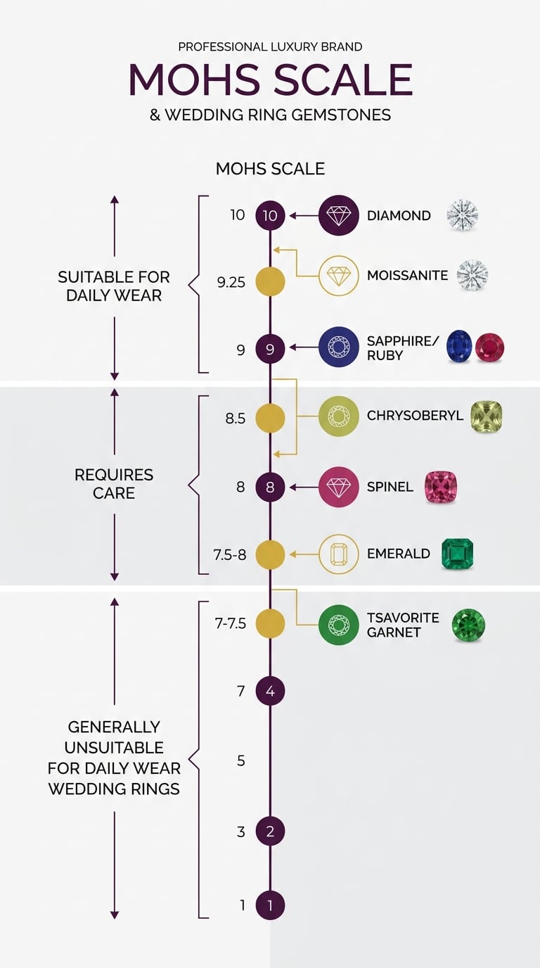 wedding rings gemstones - Section 1: The Daily Wear Challenge: Can Gemstones Replace Diamonds? infographic