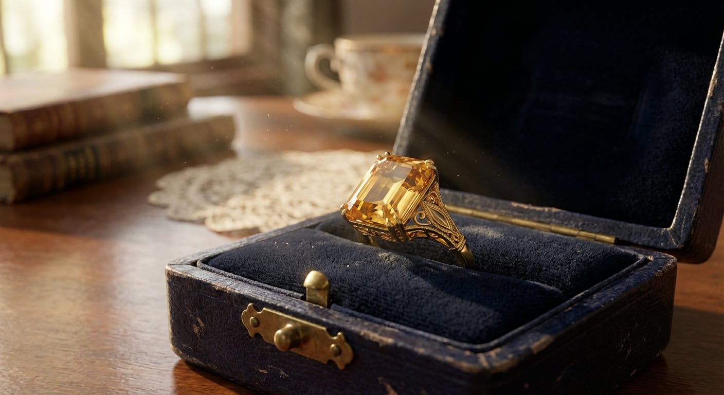 A stunning natural zircon ring presented as an heirloom asset, symbolizing its lasting value and investment potential as discussed in the price guide.