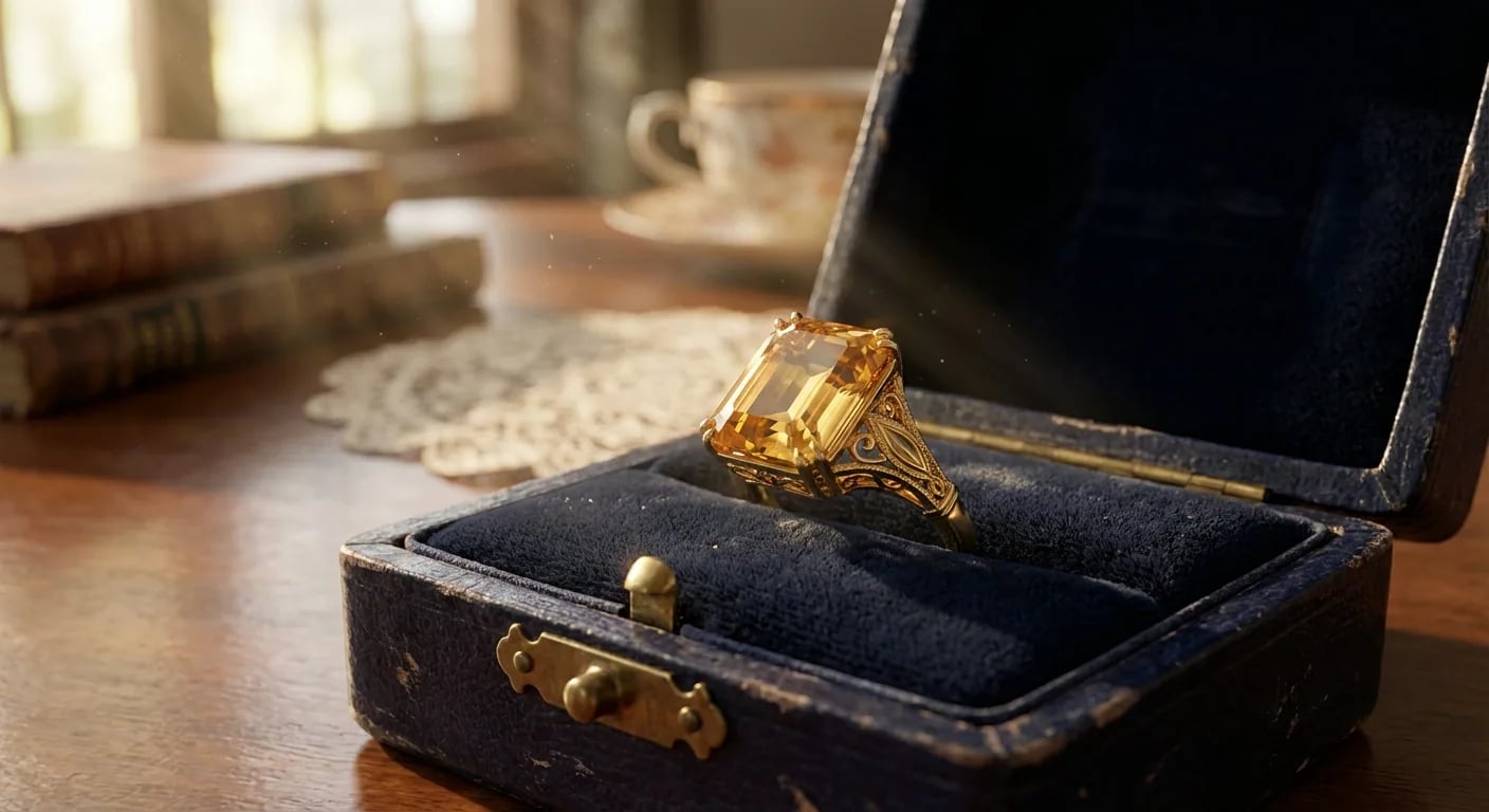 Une magnifique bague en zircon naturel présentée comme un actif patrimonial, symbolisant sa valeur durable et son potentiel d'investissement tel que discuté dans le guide des prix.