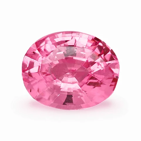 Loose sapphire, oval cut, 1.01 ct, on a white ground