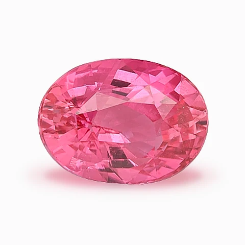 Loose sapphire, oval cut, 1.56 ct, on a white ground