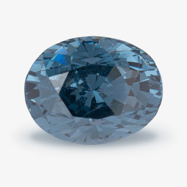 Loose spinel listed as blue, 4.20 ct, oval cut