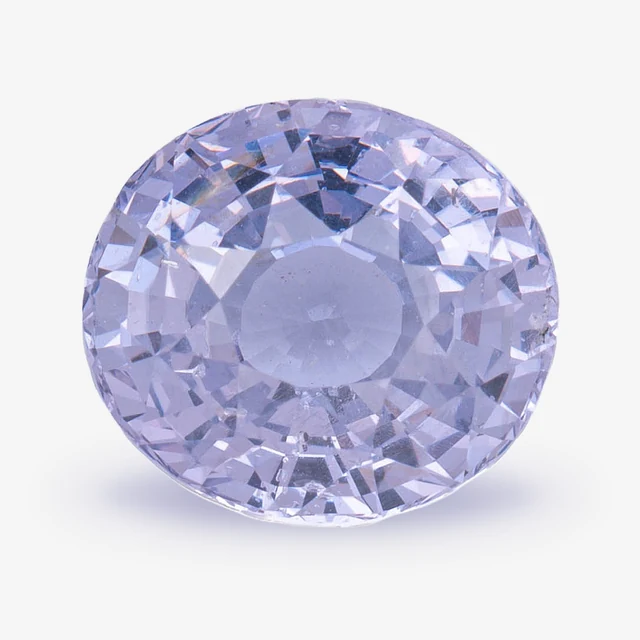 Loose spinel listed as lavender, 3.04 ct, oval cut