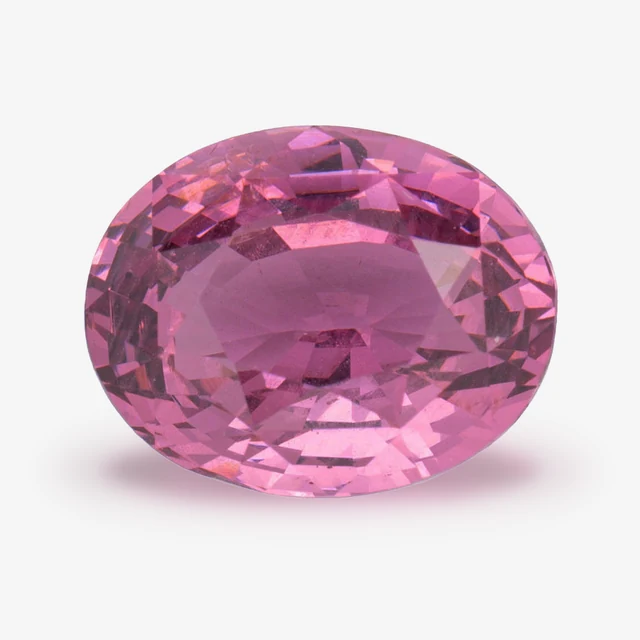 Loose spinel listed as pink, 3.04 ct, oval cut