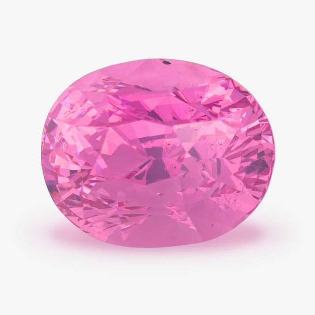 Loose spinel listed as vivid pink, 4.03 ct, oval cut